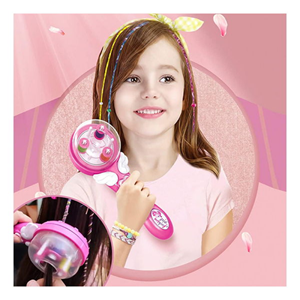 اسباب بازی لوازم آرایشی دستگاه بافت مو کوچک با نخ رنگی BRAIDED HAIR MACHINE _اکسسوری